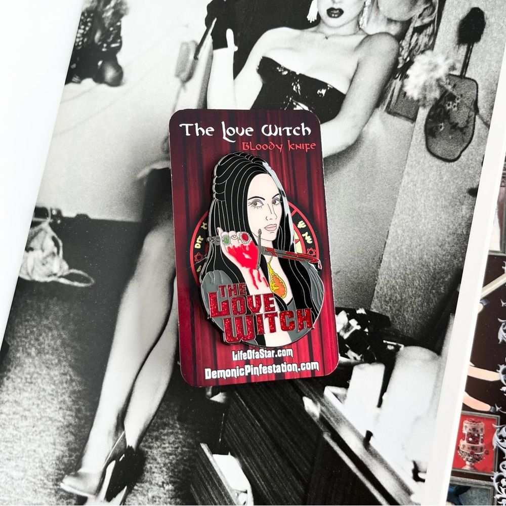 The Love Witch Collectors Enamel Pin Broach by Demonic Infestation ~ Goth
